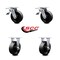Service Caster 6 Inch Glass Filled Nylon Caster Set with Roller Bearings 2 Brakes 2 Rigid SCC SCC-TTL30S620-GFNR-2-R-2 - alternate 7